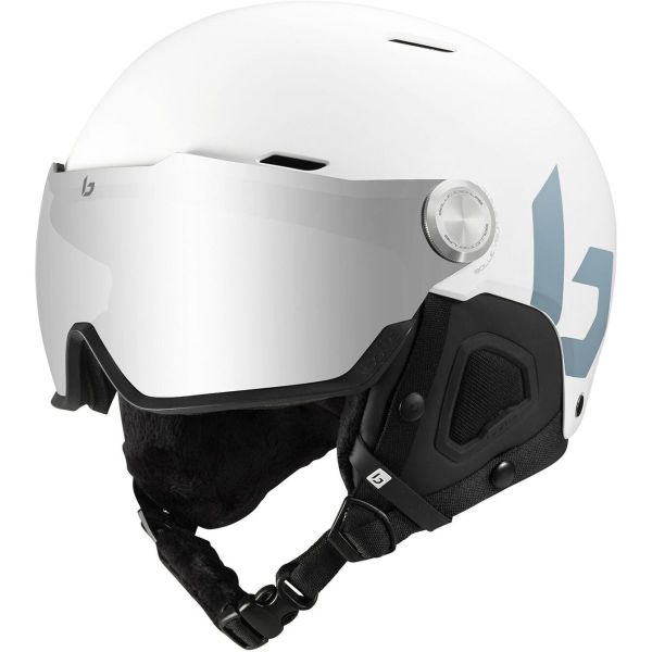 Bolle Might Visor Ski Helmet WhiteBlack