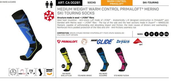 Mico Medium Weight Warm Control Ski Sock