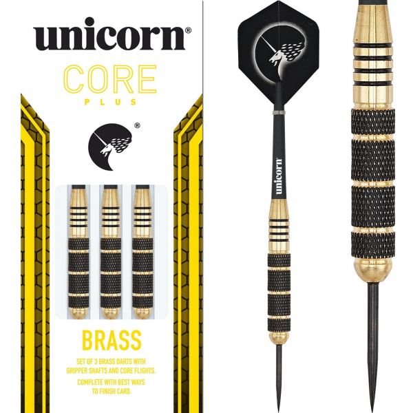 Core Plus Win Black/Gold Brass dart