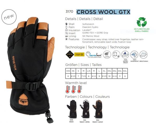 Eska Cross wool Glove