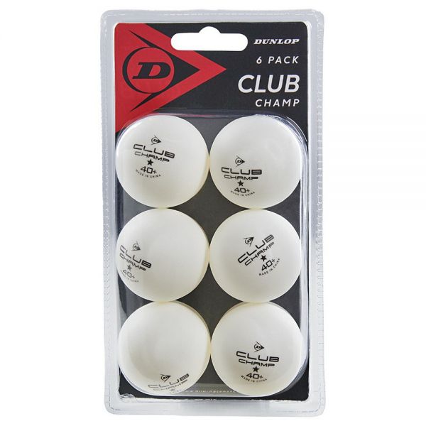 Dunlop 40+CLUB CHAMP 1* - 6 BALL BOX WHITE