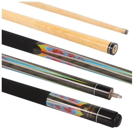 PowerGlide Pool Cue Psychedelic 2 Piece 10mm