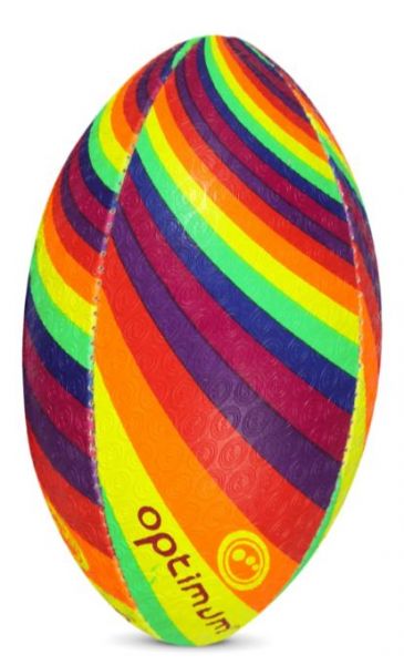 Rainbow Twister Rugby Ball